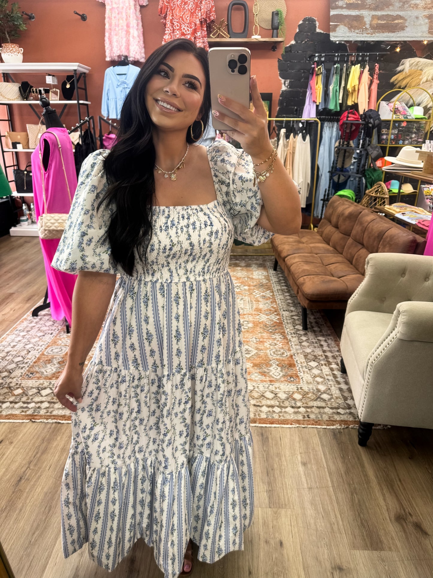 Love Shack Bubble Maxi Dress