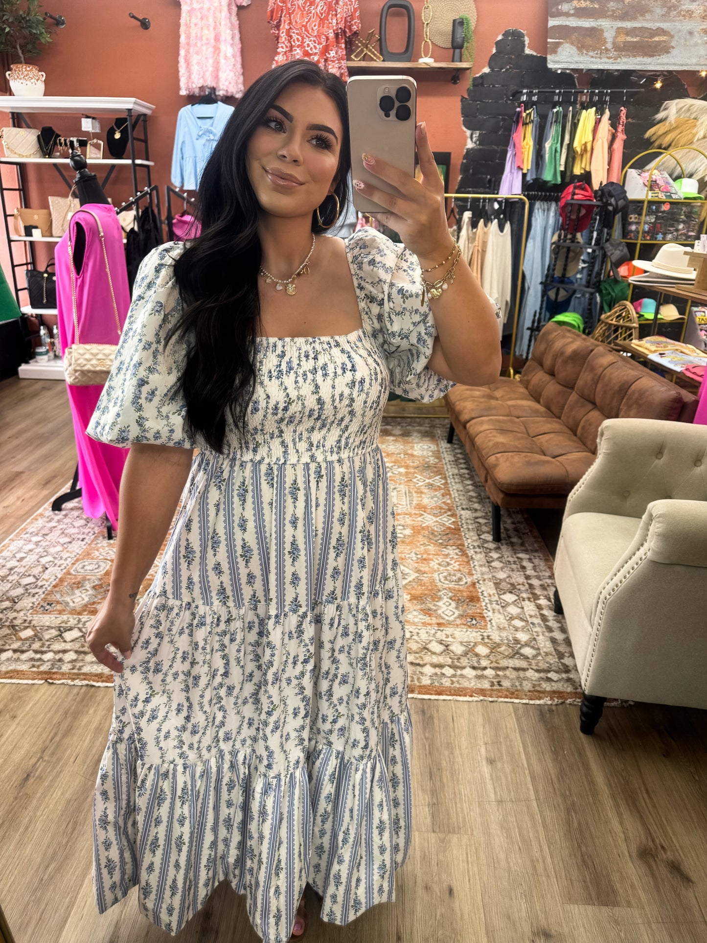 Love Shack Bubble Maxi Dress
