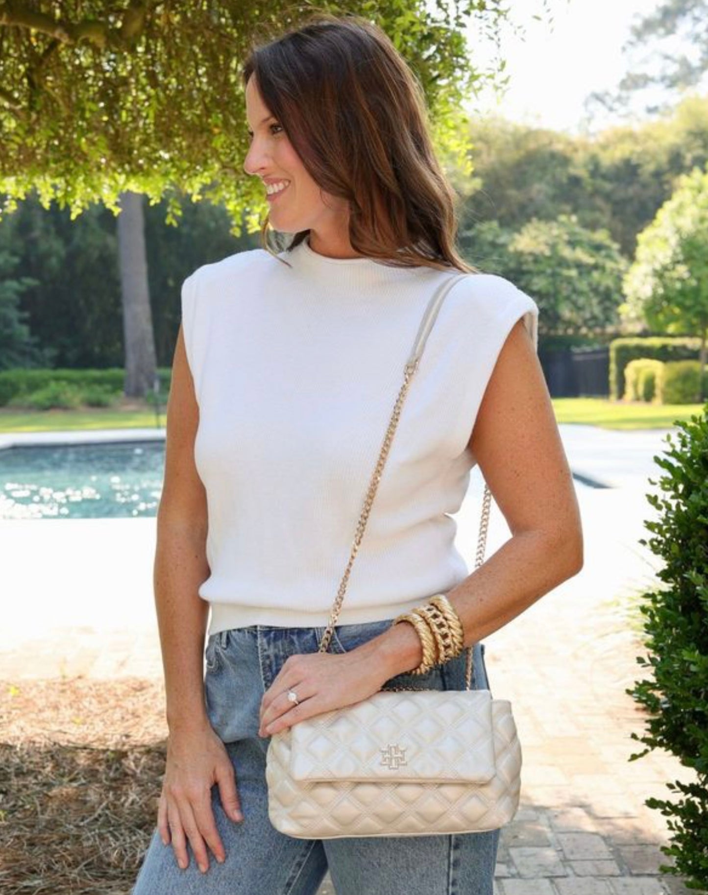 CAROLINE HILL | Leigh Quilted Crossbody DQ