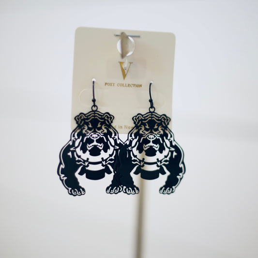 GA Bulldog Earrings