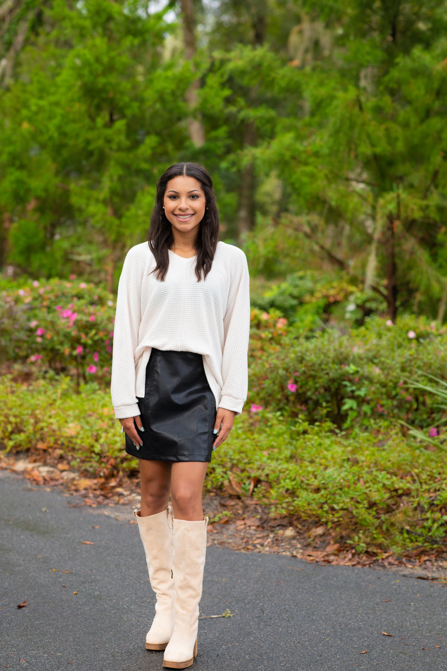 Black Leather Skirt