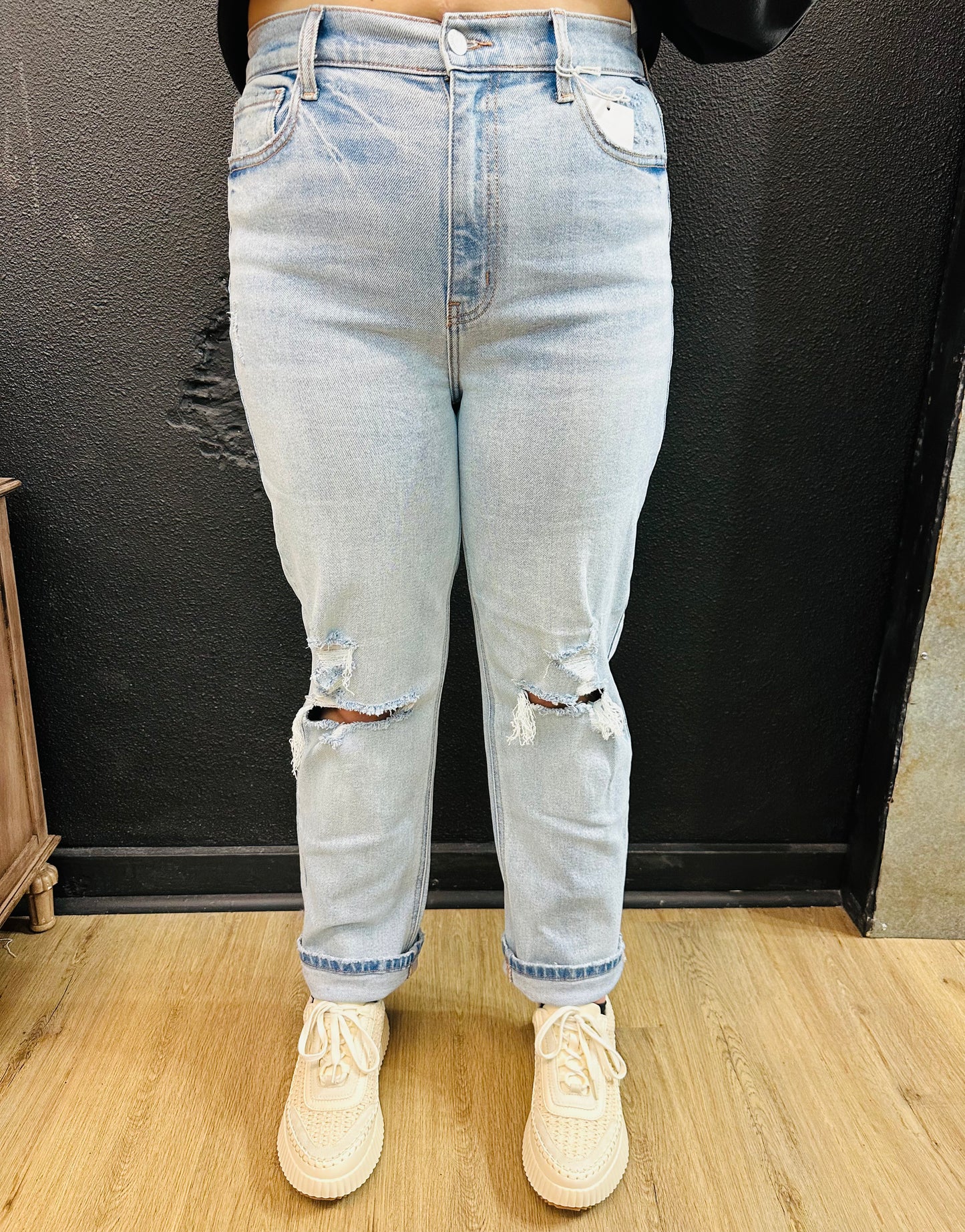 High Rise Straight Cello Jeans